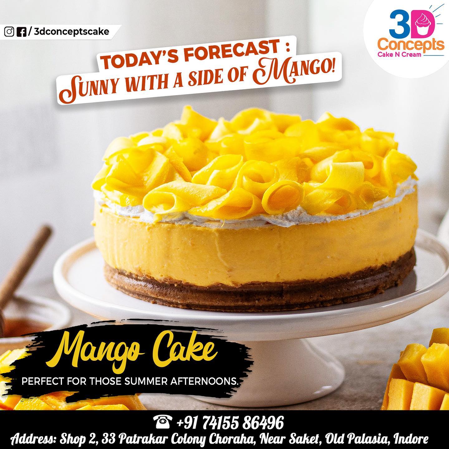 3D Cake & Cream - This summer, we’re having Mango Cake for breakfast ...
