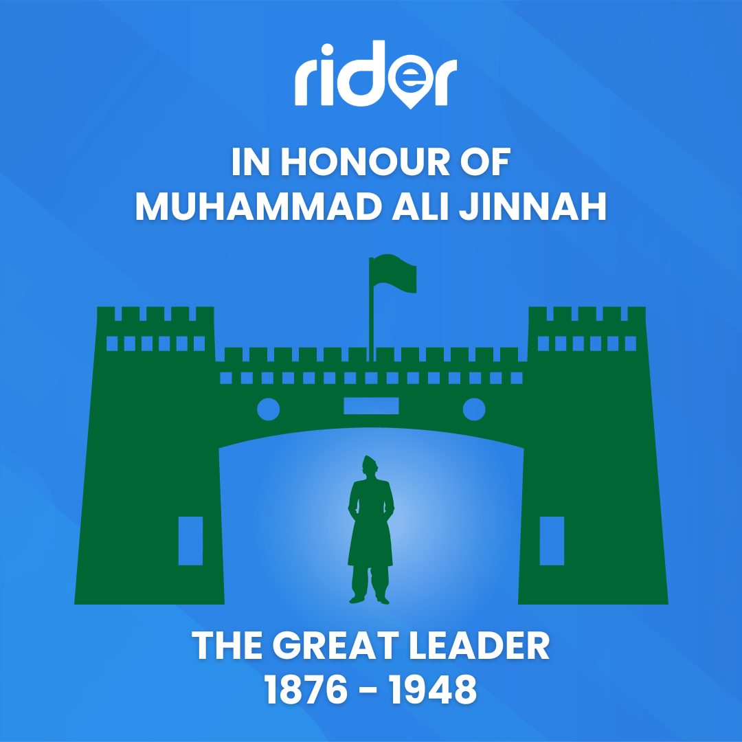 On this Quaid-e-Azam... - Rider - Digital Logistics Service | Facebook