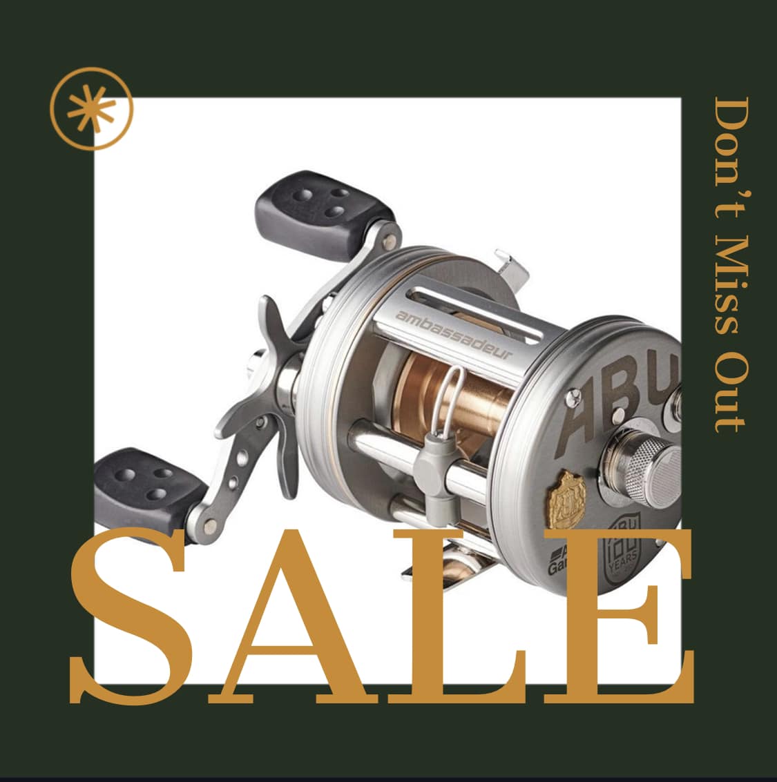 abu garcia 100th anniversary reel for sale 100 Year Ambassadeur Genuine Collectors Box 1542739 and performance Abu garcia 100 Years Anniversary