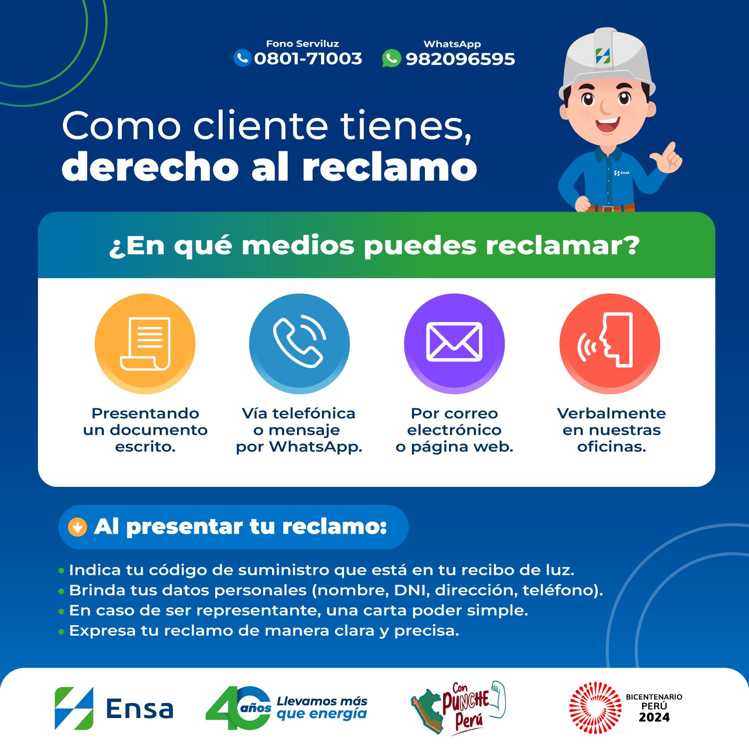 Ensa - #EnsaTeRecuerda Como cliente del servicio... | Facebook