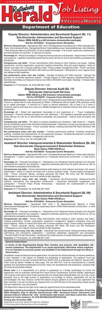 Rustenburg Vacancies... - Rustenburg Vacancies With Kidahz