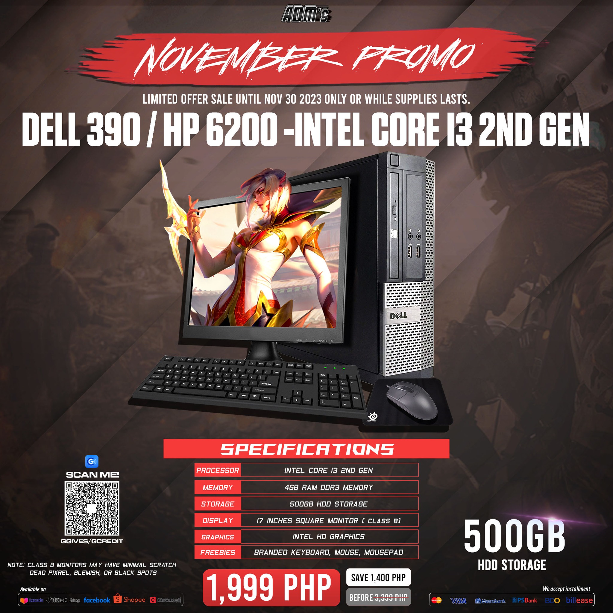 ADM's PC Computer Sales and Services | Quezon City