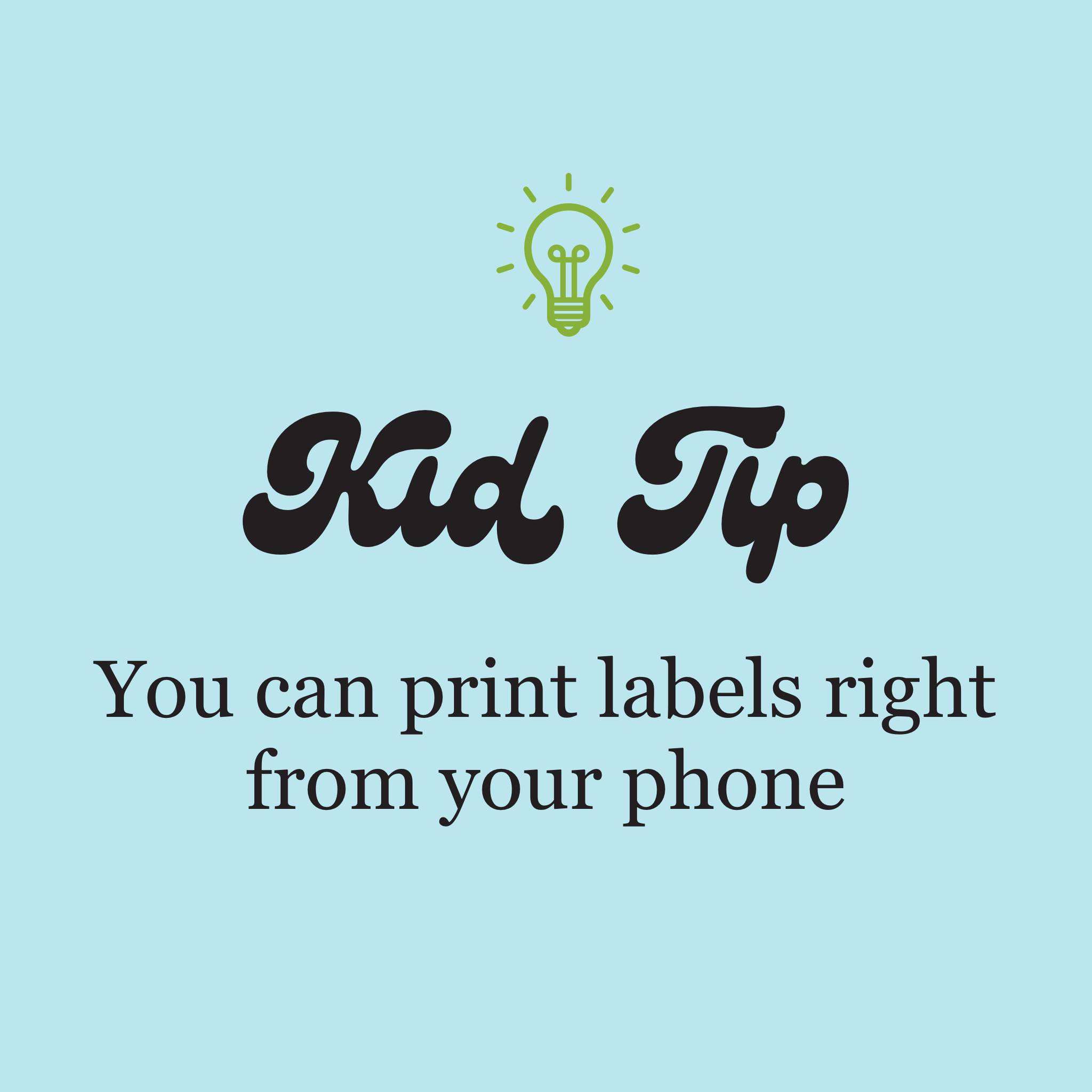 Kidizen - Did you know you can print labels right from the... | Facebook