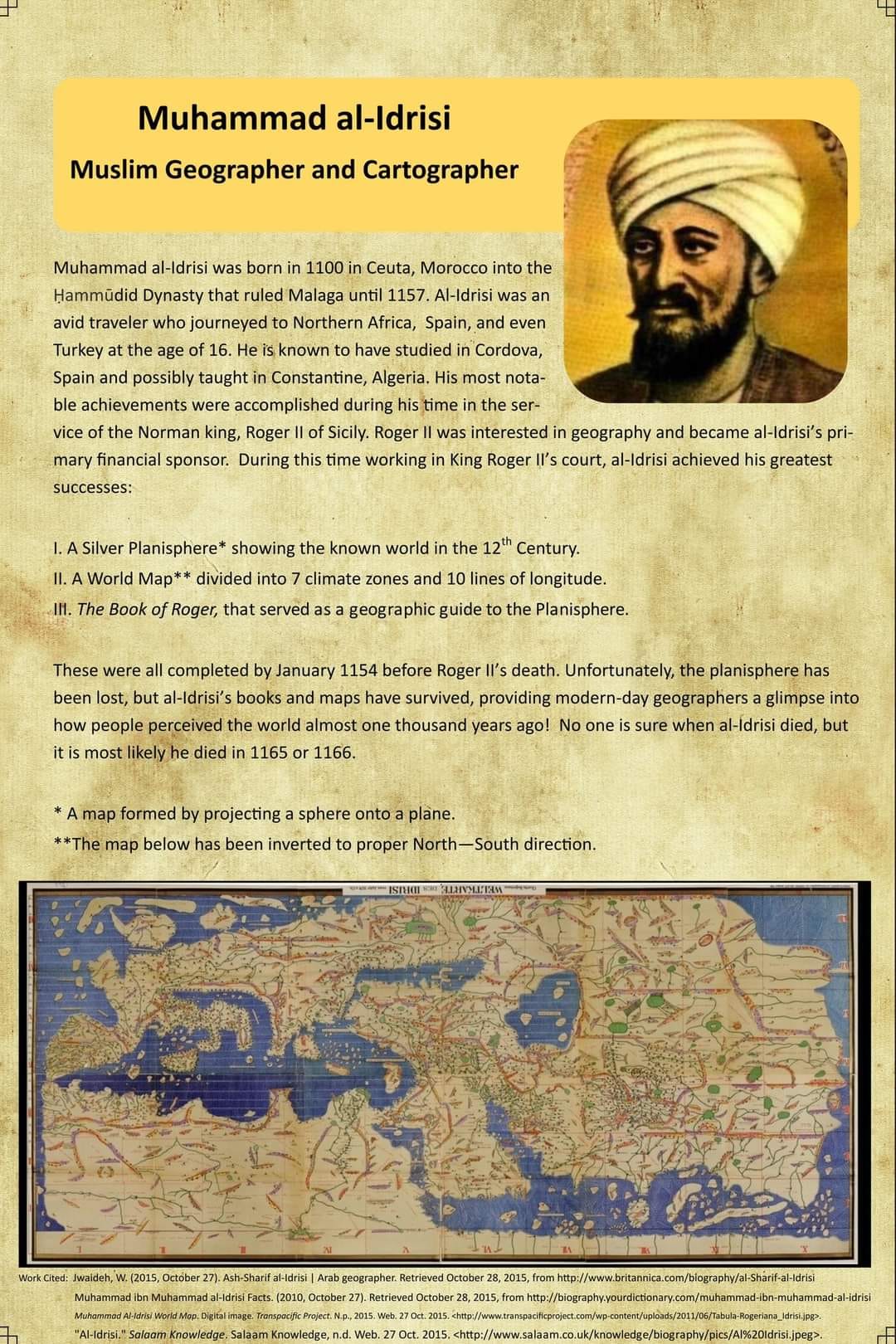 Al-Idrisi A royal advisor sent... - UNESCO Magazine Cultural