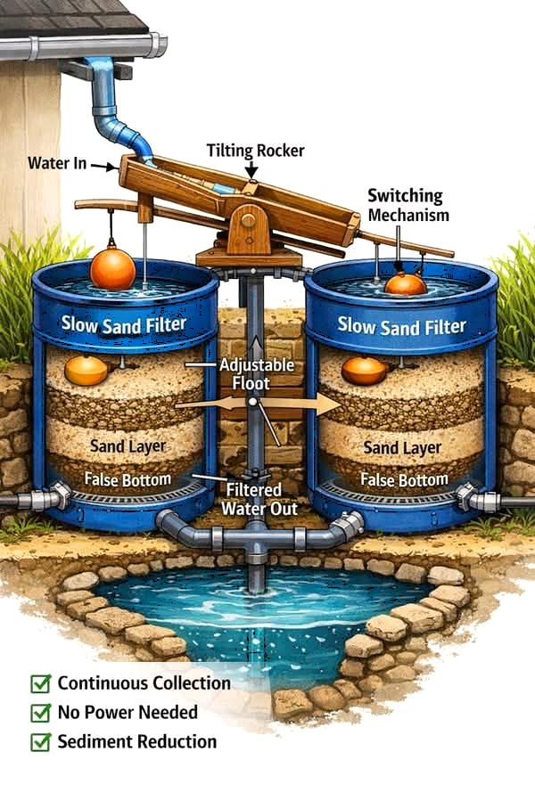 Brave Wilderness Life | Passive Dual-Tank Slow-Sand Filtration: A Zero ...