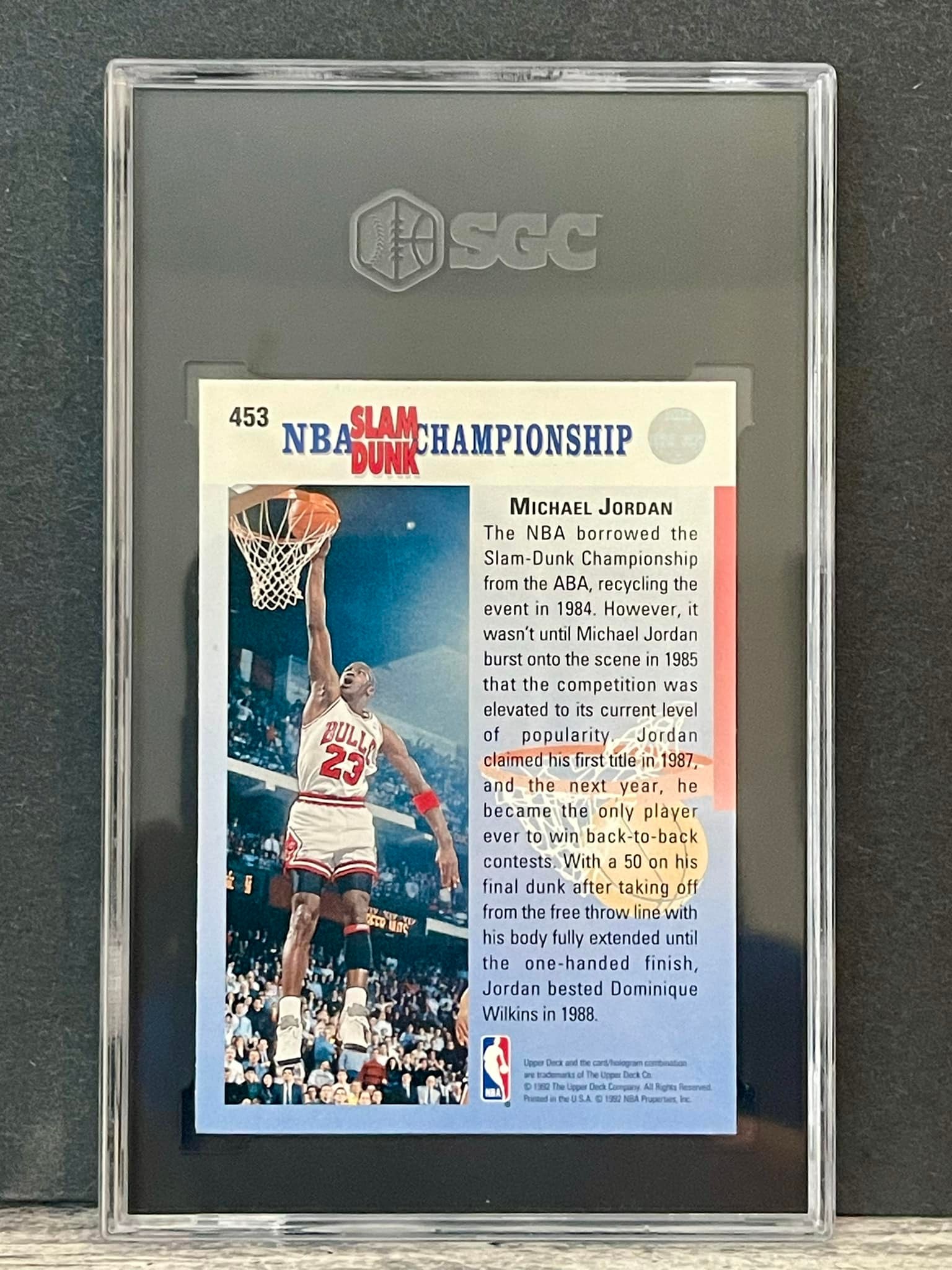 What is the value of the error card 87-88 slam dunk champion?