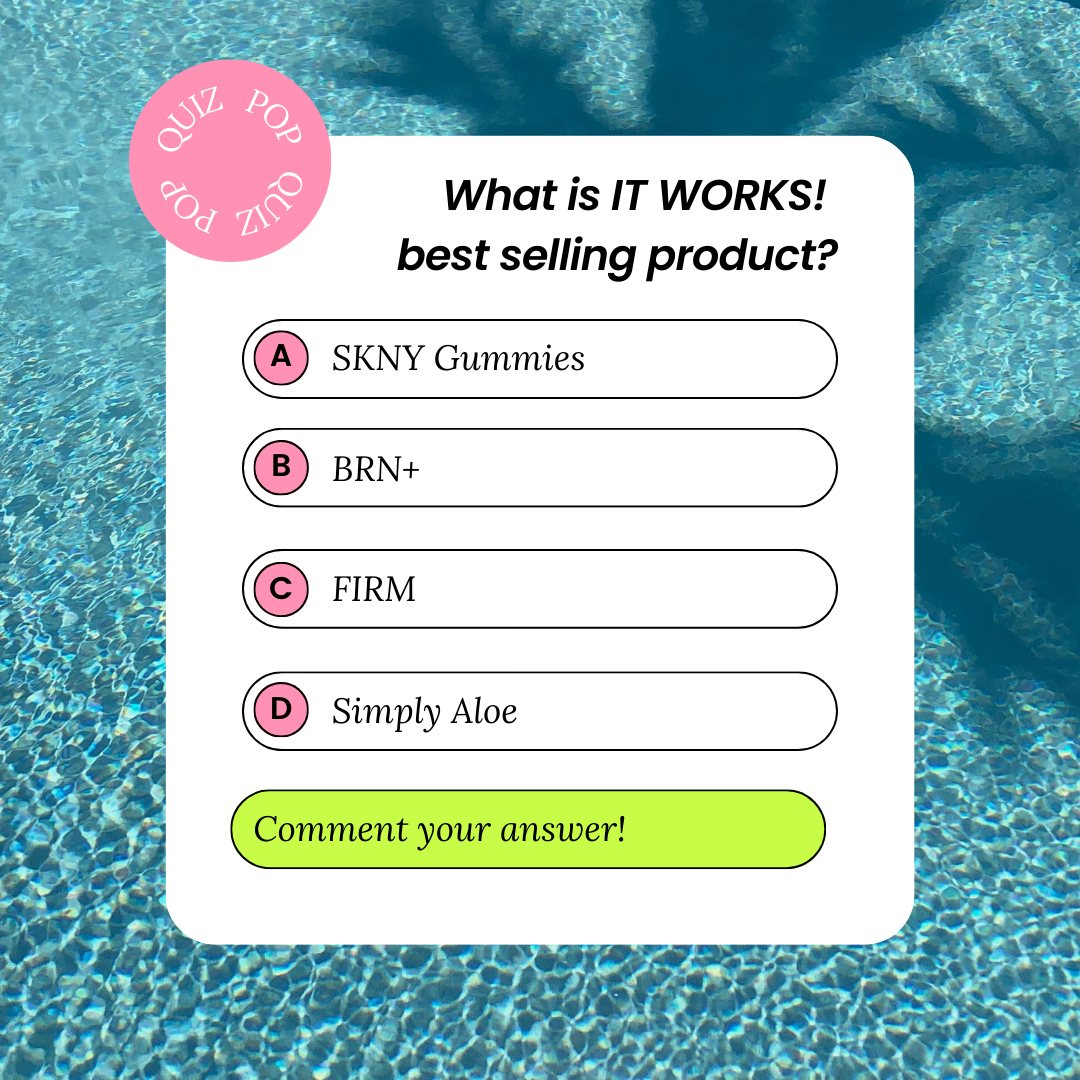 IT WORKS - The first person to guess the correct answer...
