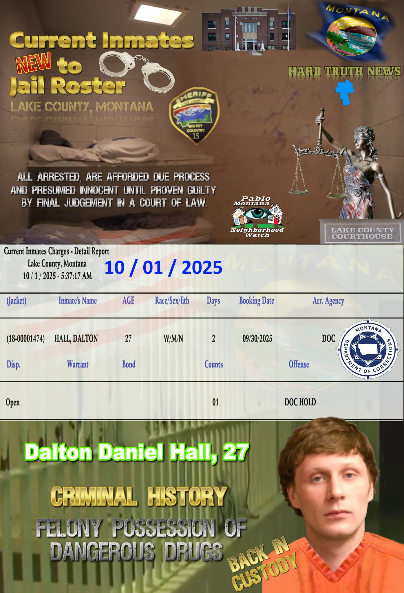 Pablo - New Inmate to Lake County Jail Roster - Oct 1st 2025 - | Facebook