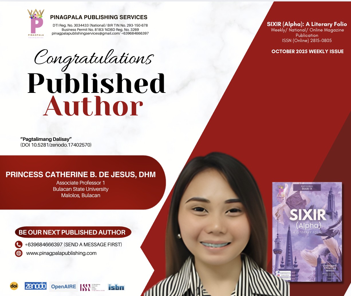 Pinagpala - 𝐌𝐄𝐄𝐓 𝐎𝐔𝐑 𝐏𝐔𝐁𝐋𝐈𝐒𝐇𝐄𝐃 𝐀𝐔𝐓𝐇𝐎𝐑 Congratulations to Princess ...