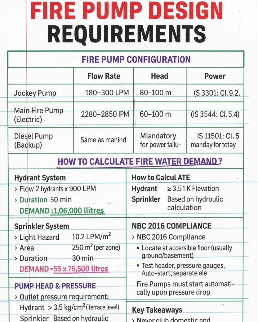Fire Pump Design... - Fire-fighting and Fire Alarm system | Facebook
