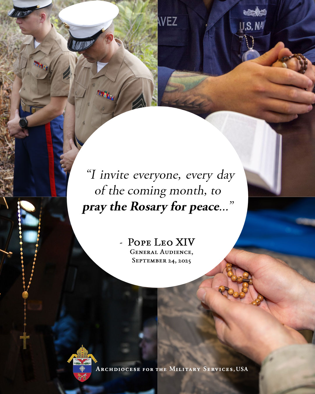 Archdiocese - Pope Leo XIV has invited the faithful to pray the Rosary ...