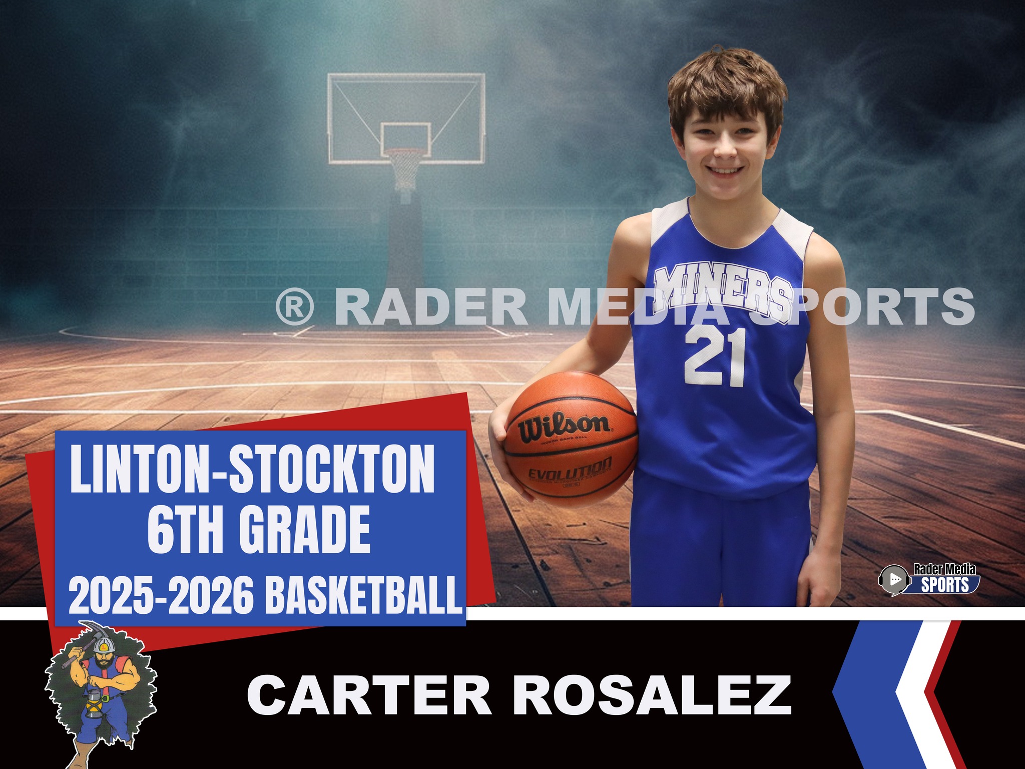 Rader - 5th/6th Grade Boys Basketball Yard Sign Design for 2025-2026 ...