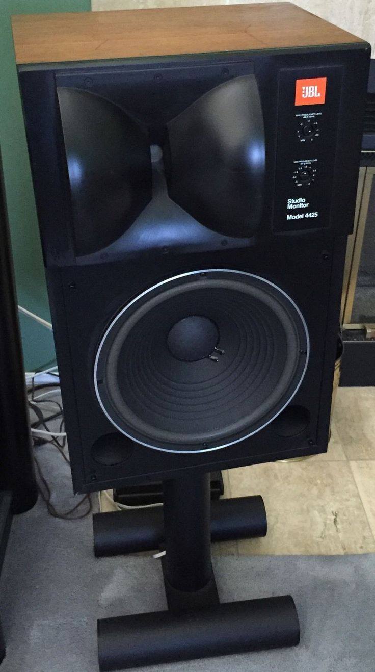 Beautiful JBL 4425 Studio Monitor on bespoke wooden feet.