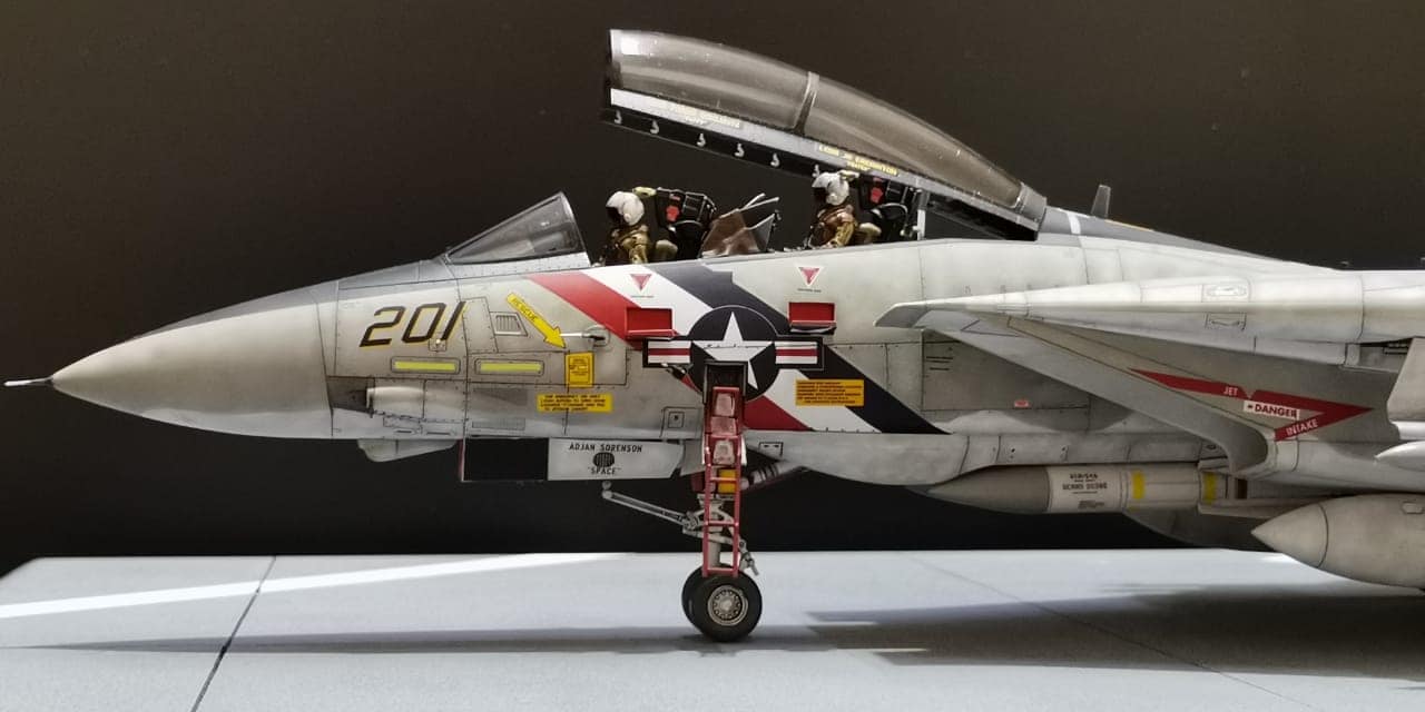 Modèle d'avion de Chasse F-14D à l'échelle 1:72 de 10,4 Pouces, modèle d' avion à réaction, modèle d'avion moulé sous Pression for Collection, Cadeau, Ornement