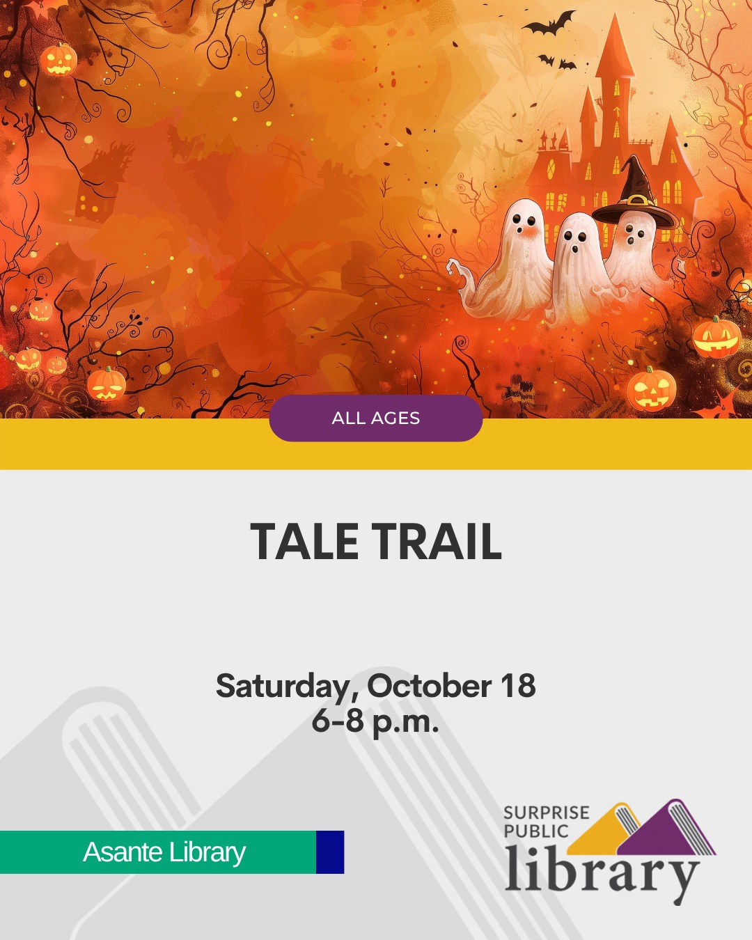 👻🎉 Tale Trail is back at... - Surprise Public Library System | Facebook