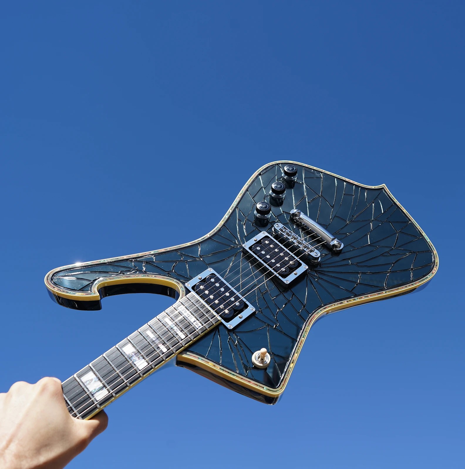 Paul Stanley ps2000 cracked mirror top guitar