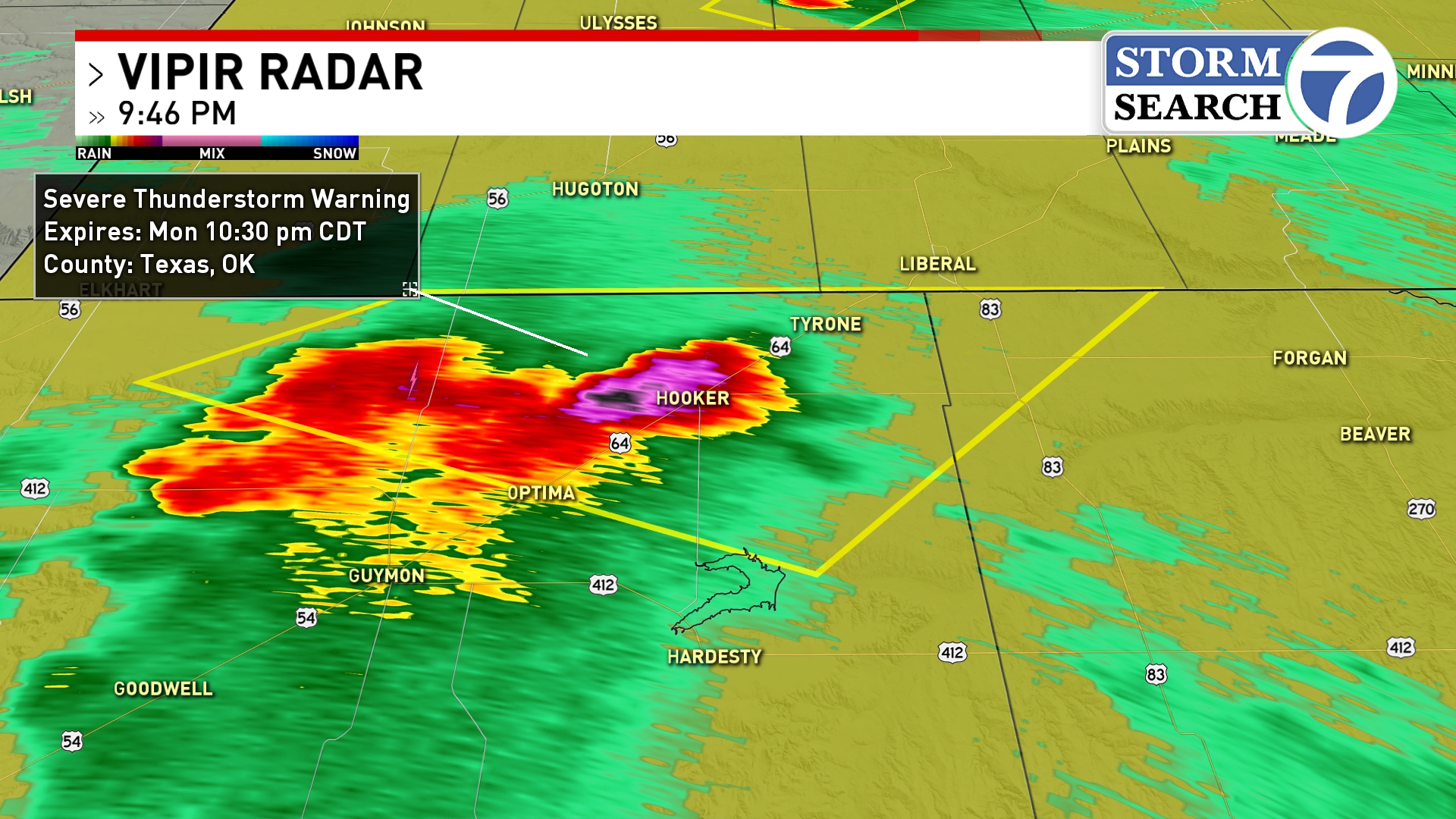 SEVERE T-STORM WARNING in... - Meteorologist Matthew Hidalgo | Facebook