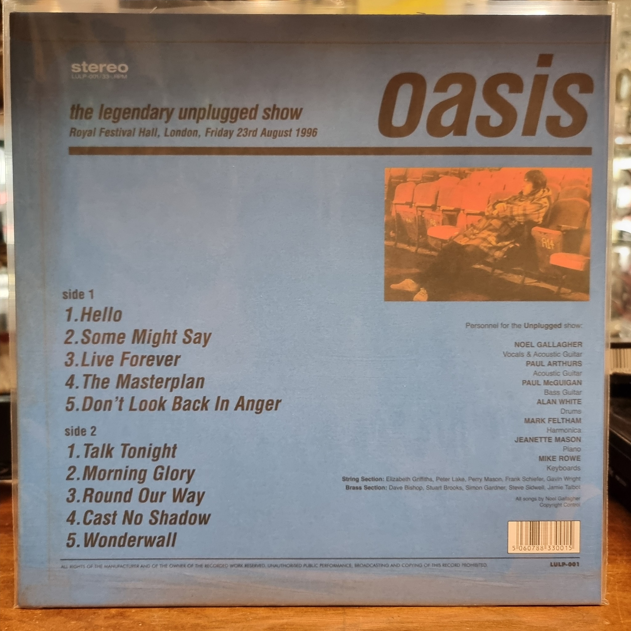 Oasis The Legendary Unplugged Show 23rd August 1996 ???€25.00