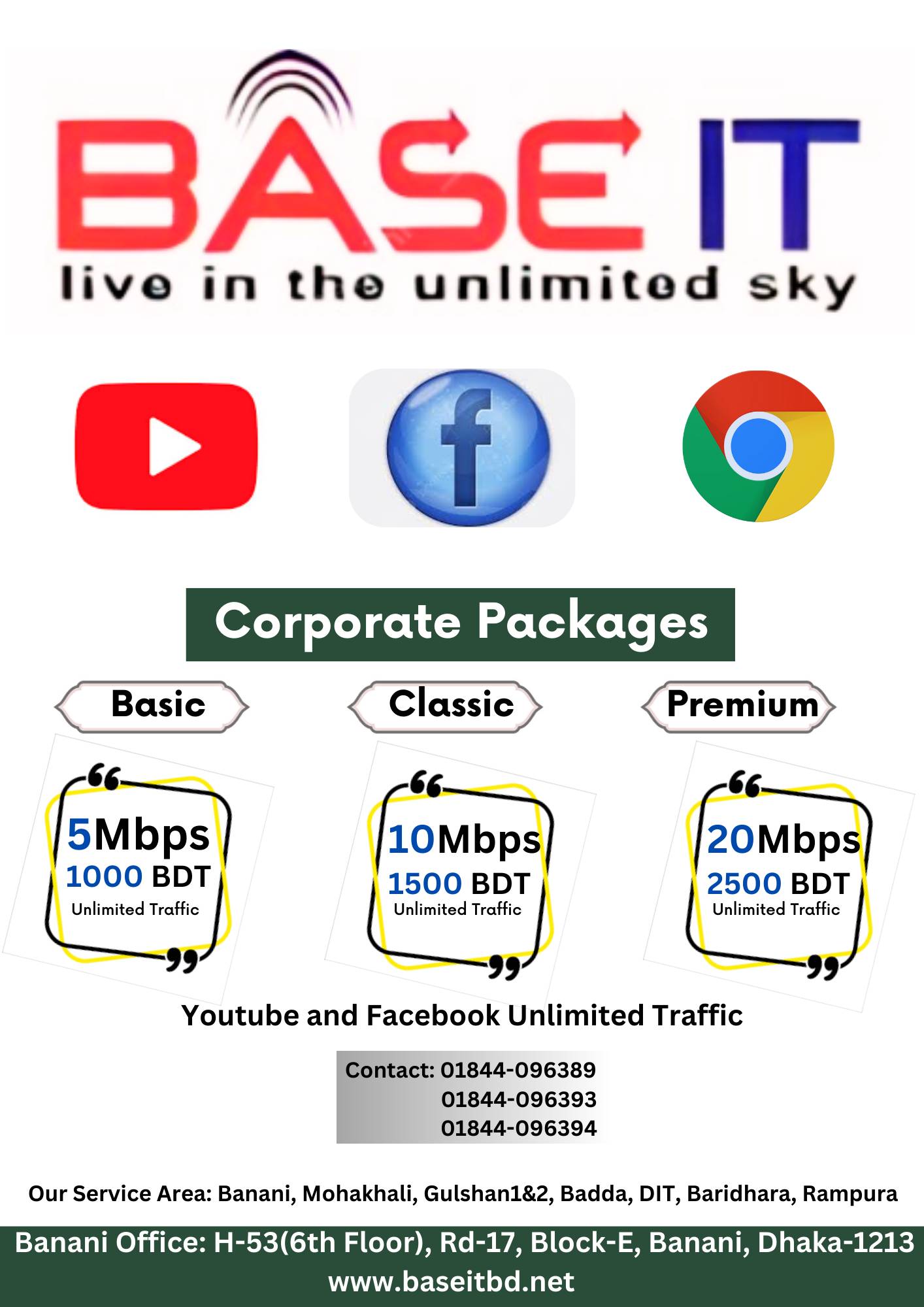Base It Internet Service | Banani Model Town