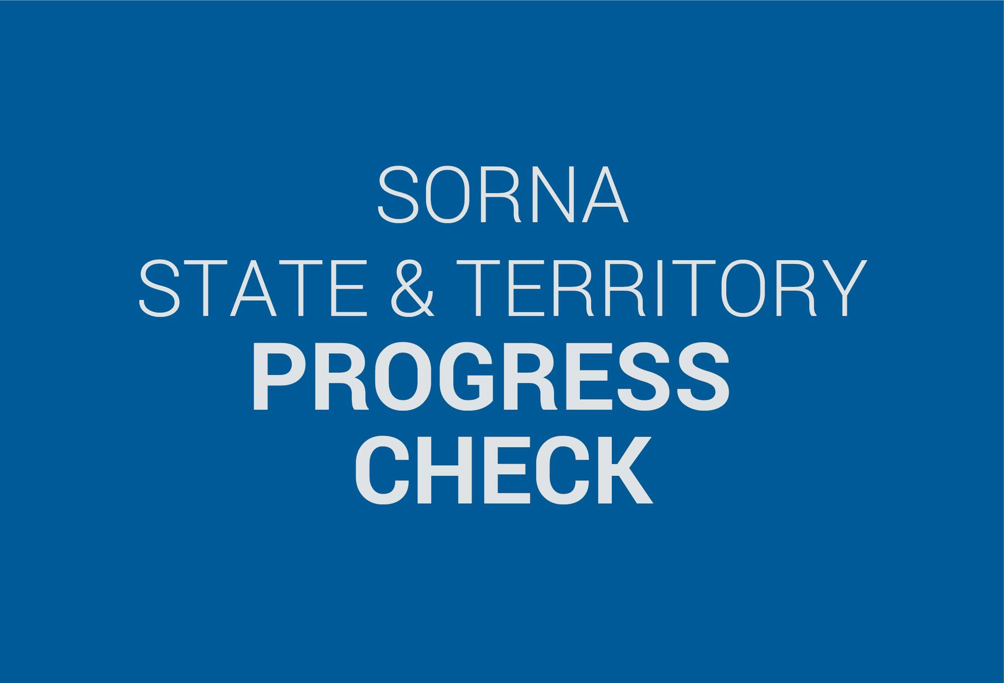 DOJ SMART - The SORNA Progress Check offers a visual... | Facebook