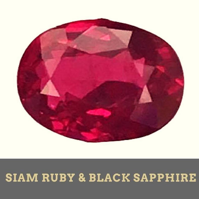 พลอยทับทิมสยาม... - พลอยทับทิมสยาม Siam Ruby,Black sapphire