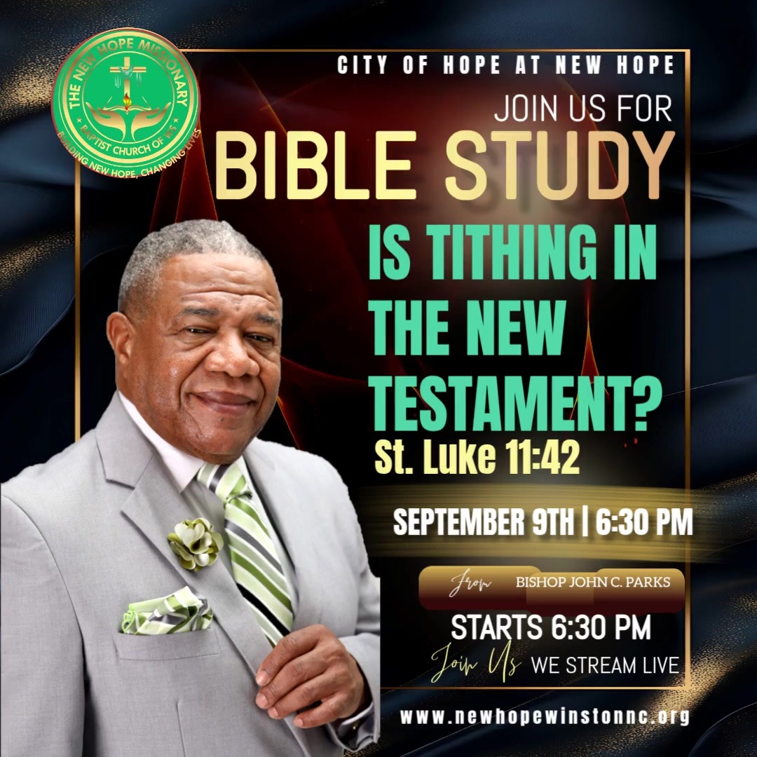 Bishop John - CITY OF HOPE AT NEW HOPE. 🔥 IS TITHING IN THE NEW ...