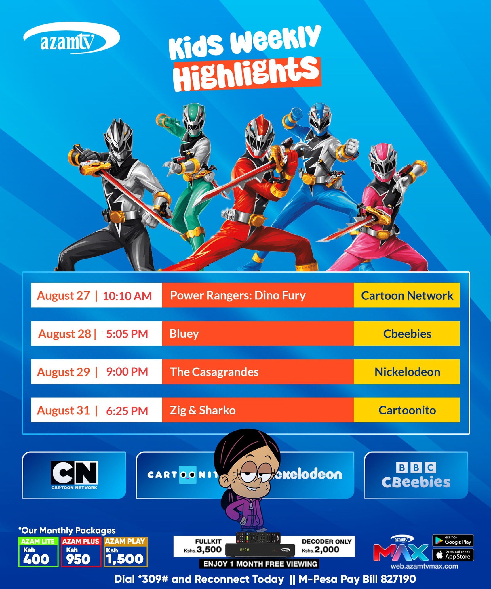 Azam - 🎉 Kids Weekly Highlights are here! 🎉 From action-packed Power ...