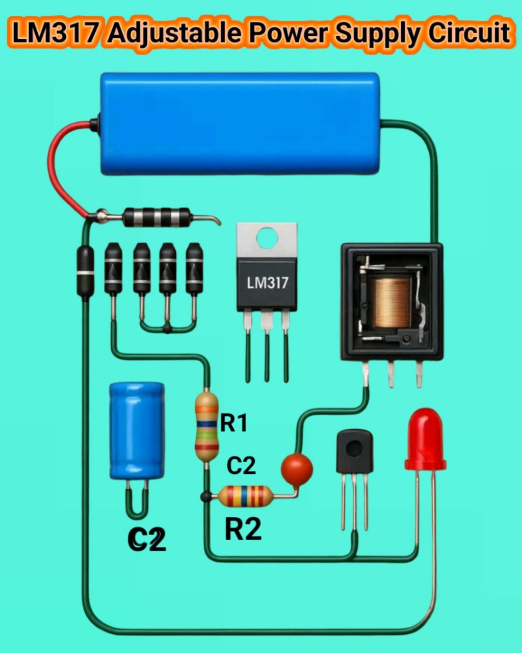 How its makes | An LM317 adjustable power supply circuit | Facebook