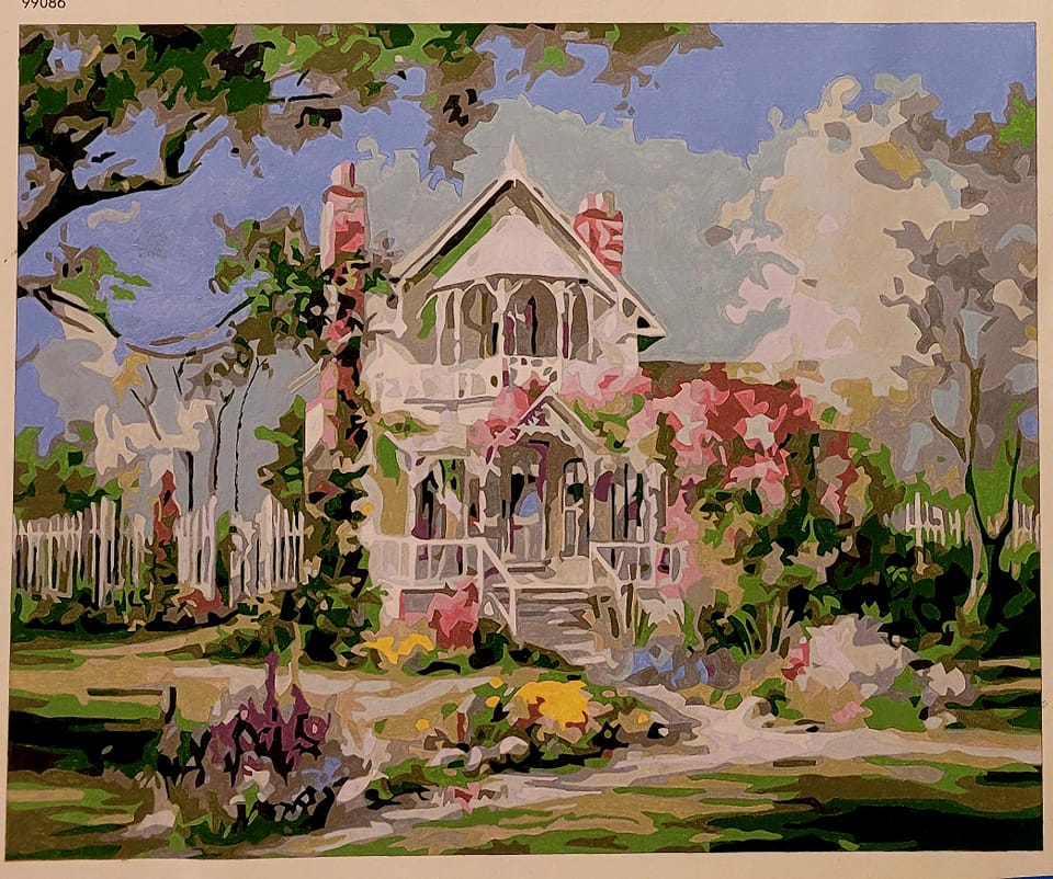 This Thomas Kinkade St Nicholas Circle painting seems a bit like