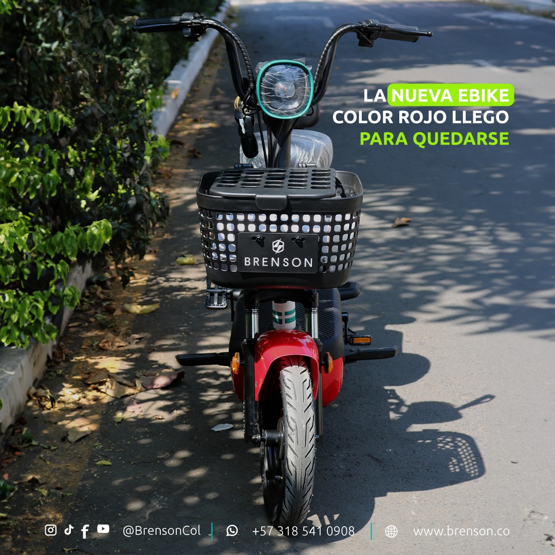 Brenson - ️ Si el color ROJO es tu favorito, la Ebike con...