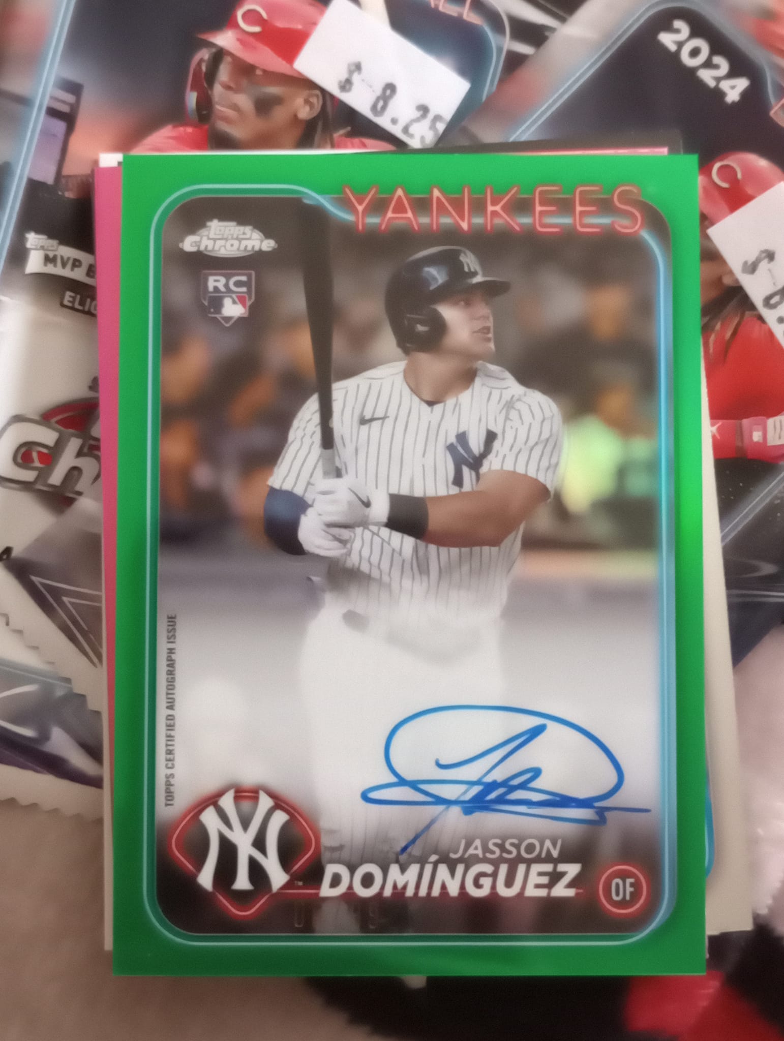 2024 Bowman chrome green refractor RC auto /99 Yoshinobu Yamamoto 