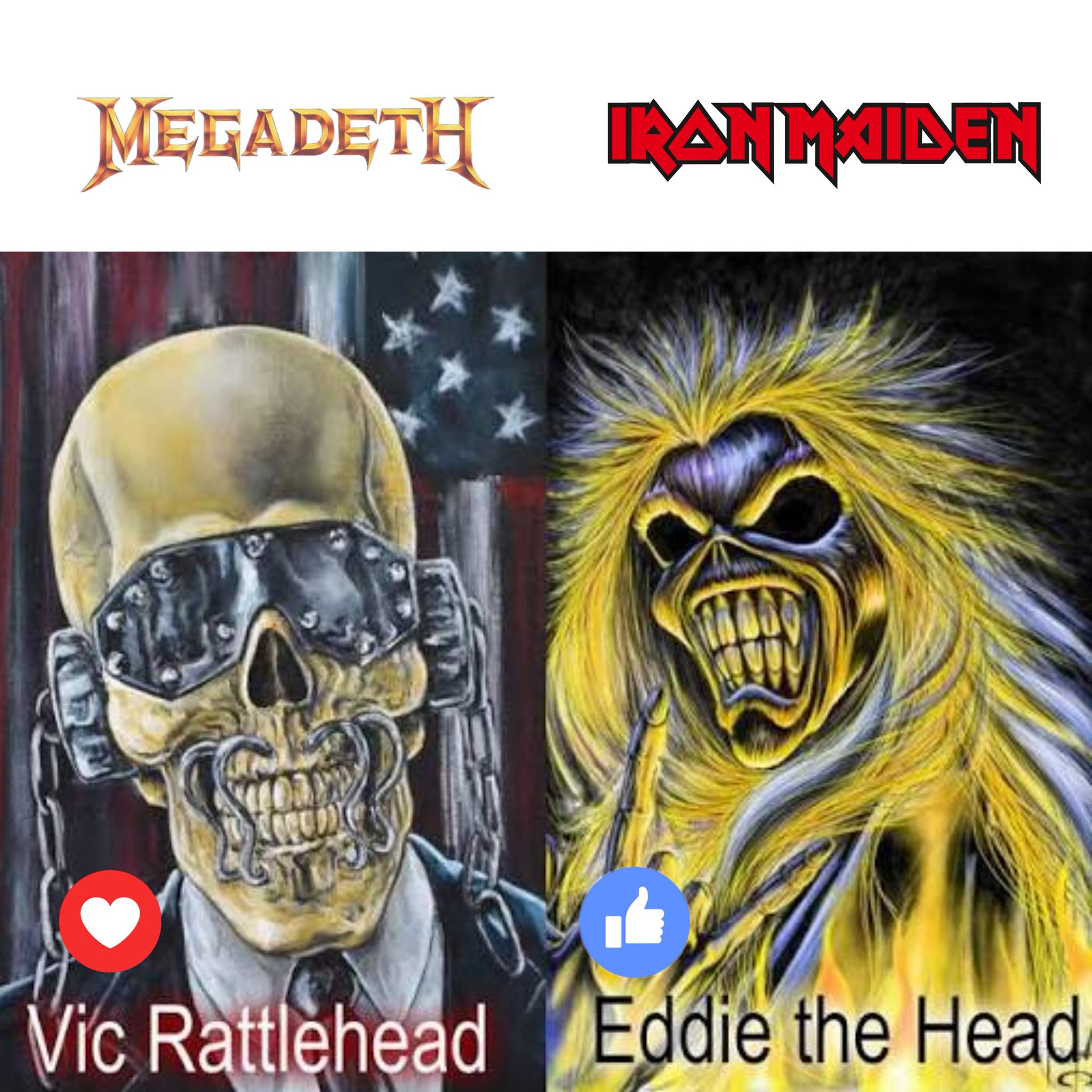 Descomunal Rock - ️ Vic Rattlehead de Megadeth o 👍 Eddie... | Facebook