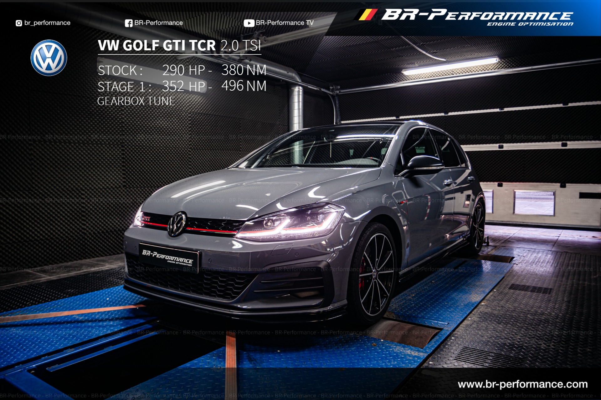 Remap Volkswagen Golf 7.5 GTI TCR (Stage 1)❗ Stock : 290hp