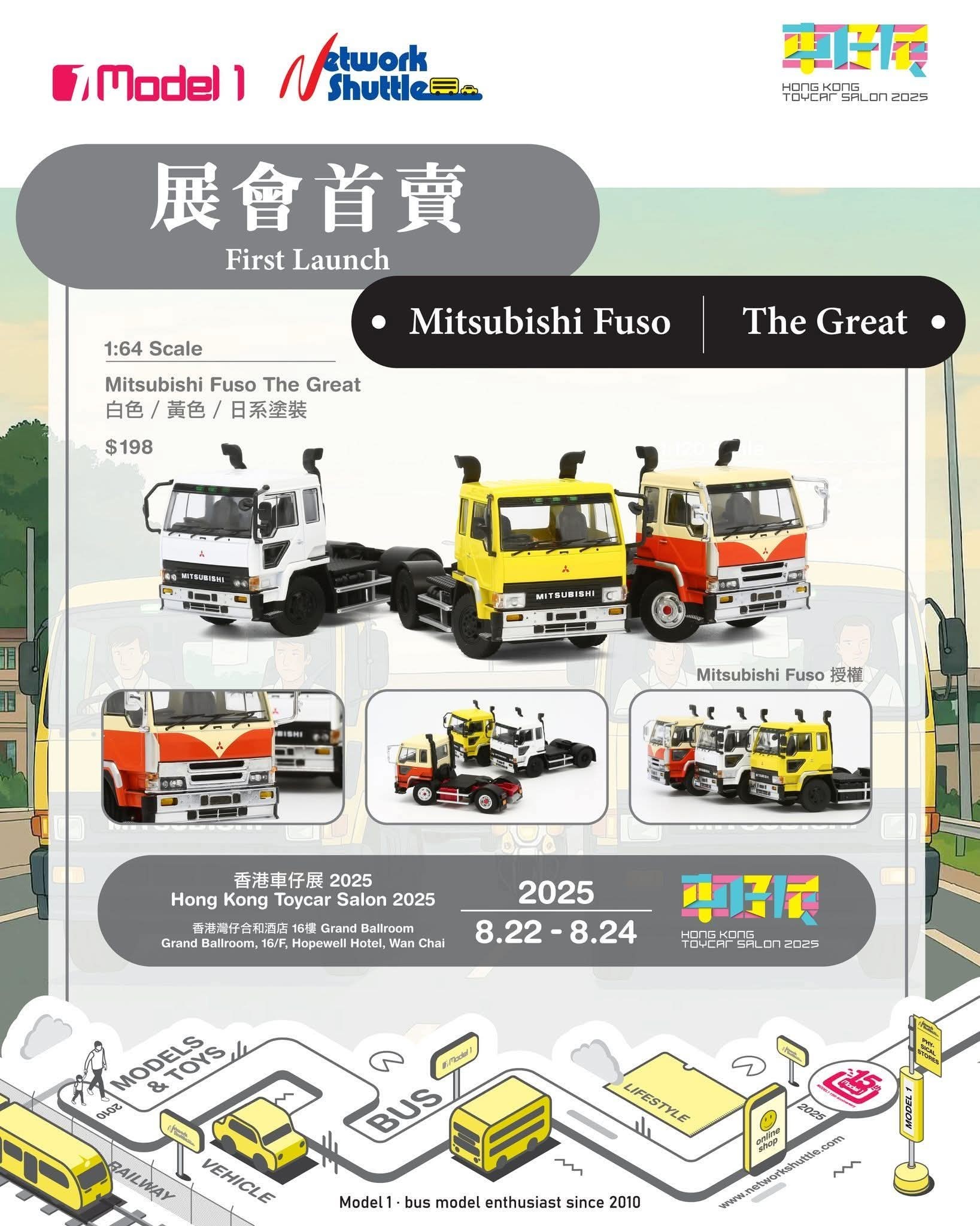 Model1 1/64 Mitsubshi Fuso The Great😮