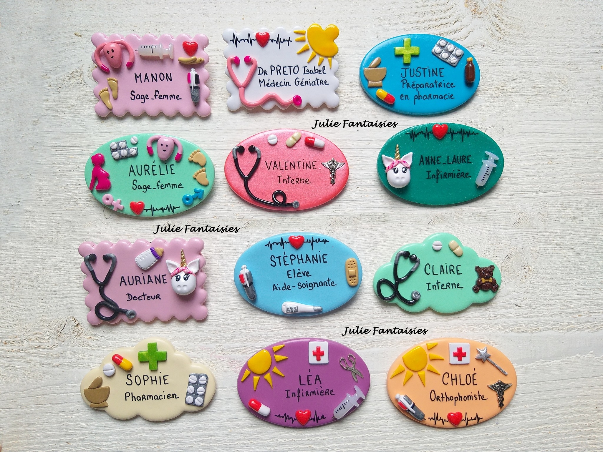 Badges métiers à commander via mon Eshop juliefantaisies-badges.fr ...
