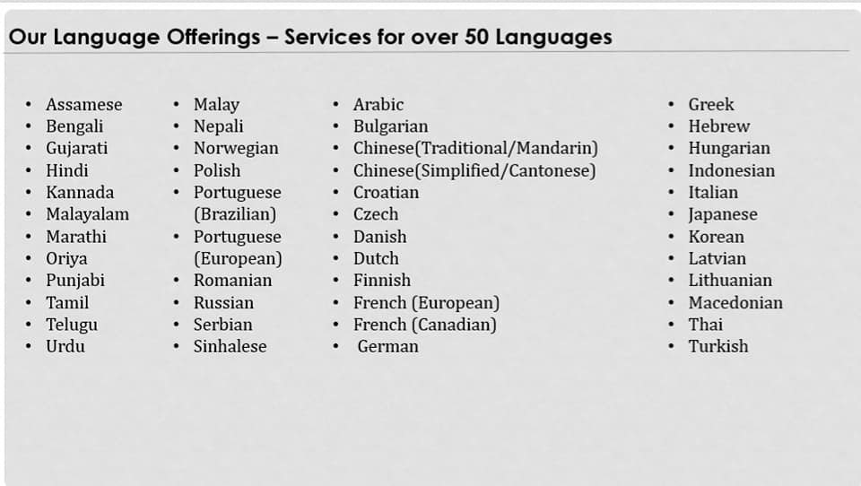 Language Studio We Break Language Barriers