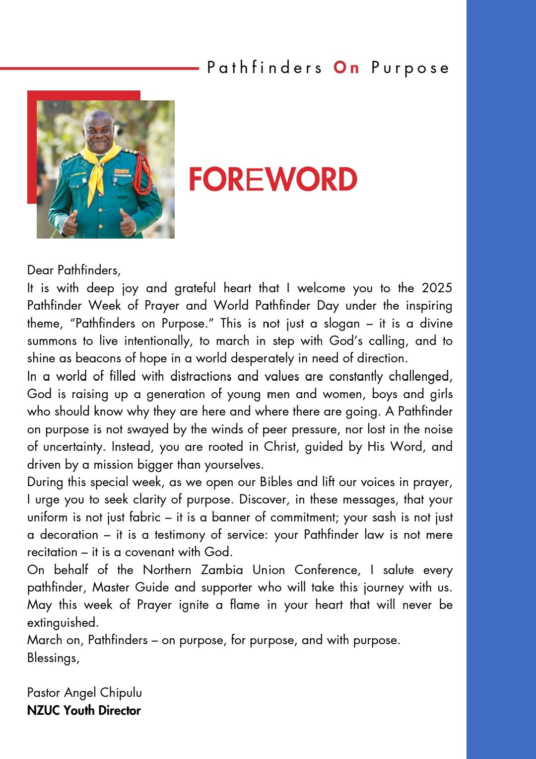 PATHFINDER WoP SERMONS |... - LZC Adventist Youth Ministries | Facebook