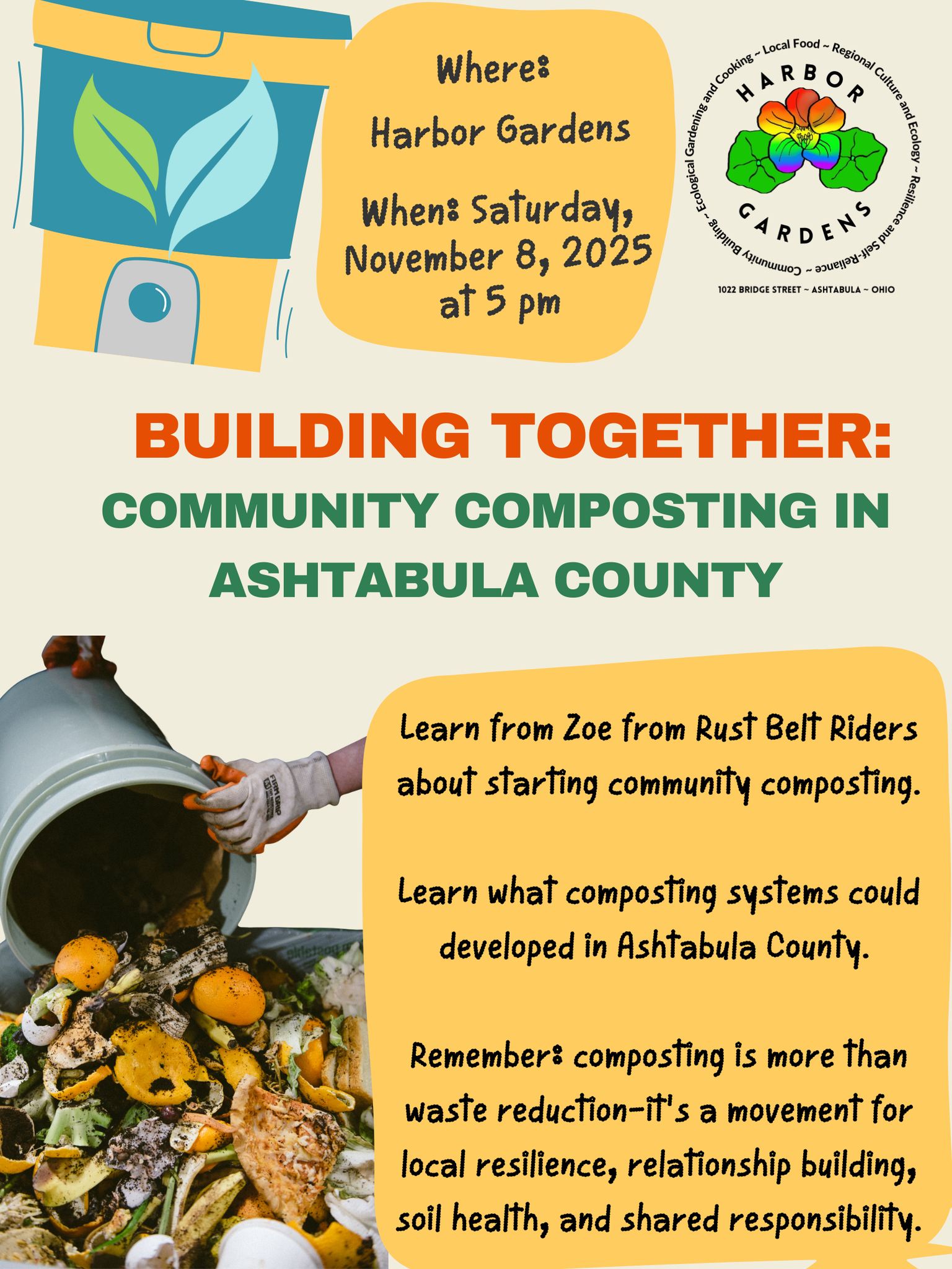 Community Composting Class with Zoe of Rust Belt Riders