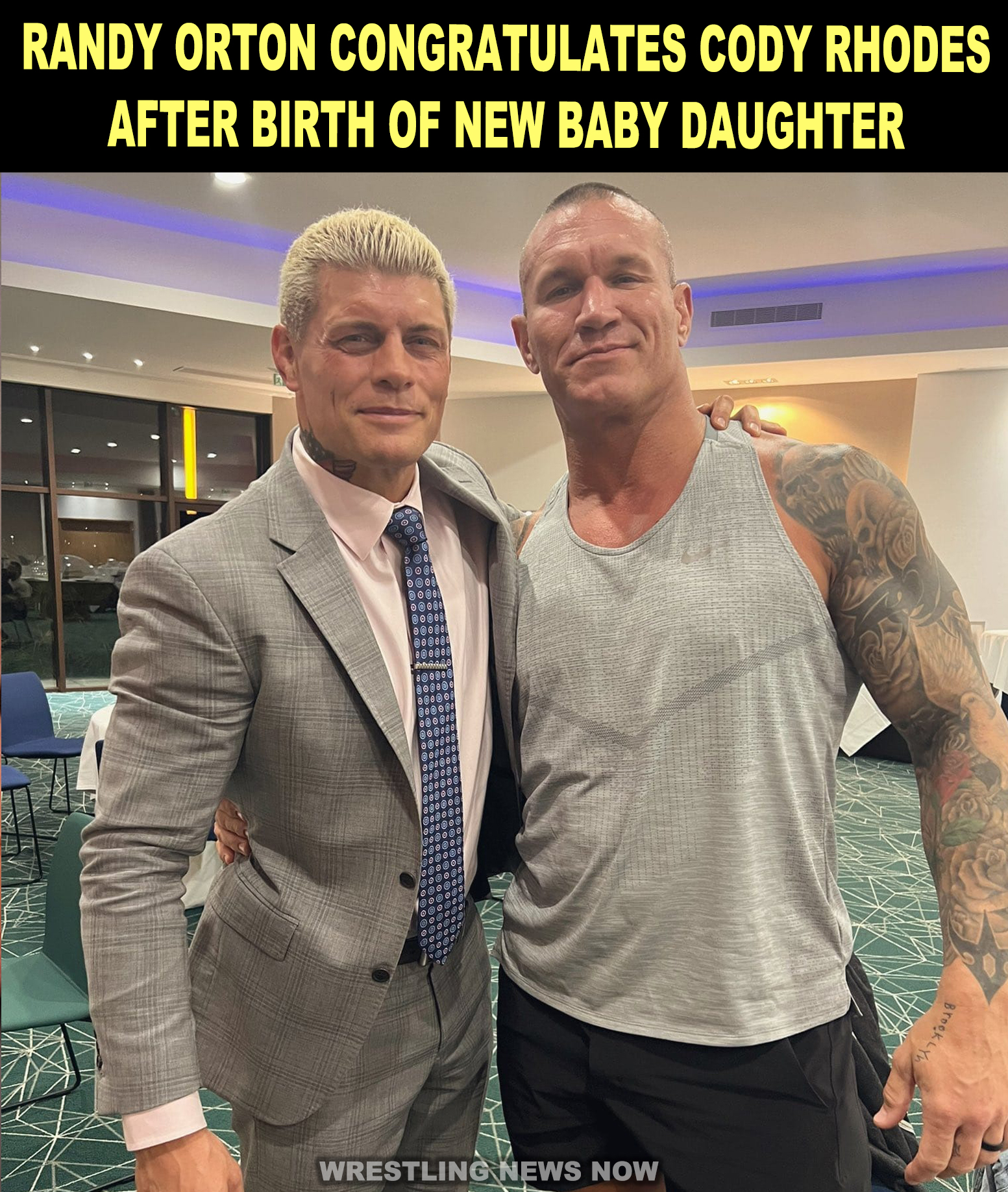 Wrestling - Randy Orton Congratulates Cody Rhodes After Birth of Second ...