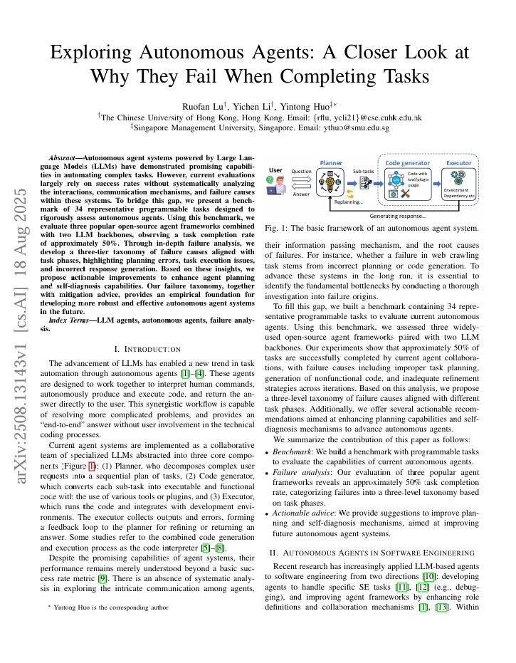 Data - ⚡ New paper spotlight: “Exploring Autonomous Agents: A Closer ...
