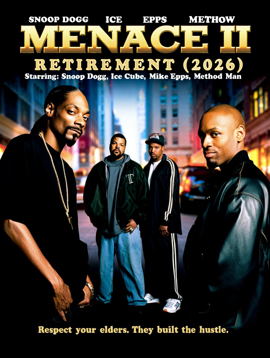 Movies - 🎬 MENACE II RETIREMENT (2026) ⭐ Starring: Snoop Dogg, Ice Cube ...