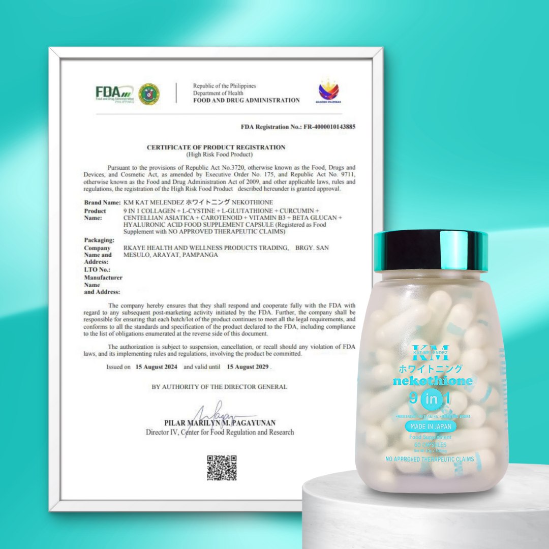FDA approved ang mga favorite nating NEKO products😍💯 #Nekothione9in1 #Nekocee #NekoWhite #ovarsitol #beautyandwellness