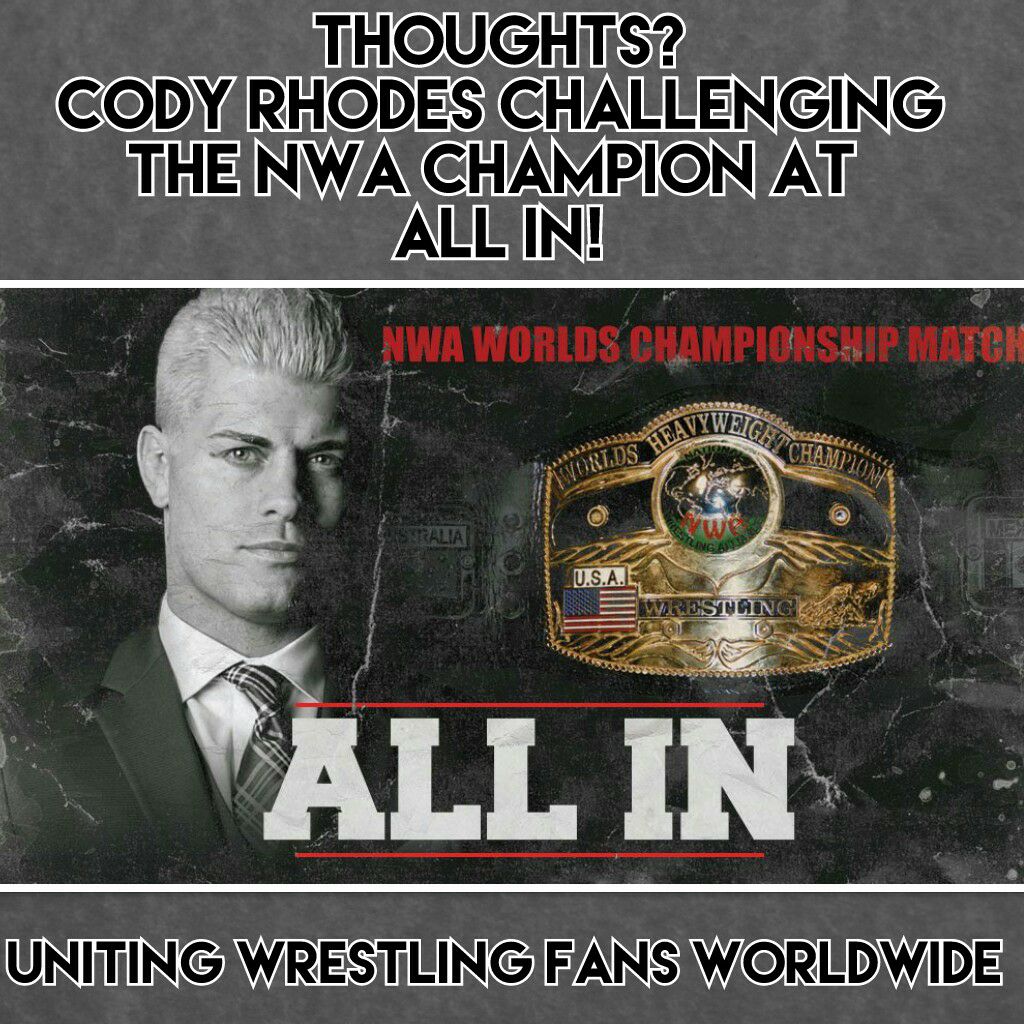 It's Official! Cody Rhodes vs Nick Aldis for the NWA Worlds
