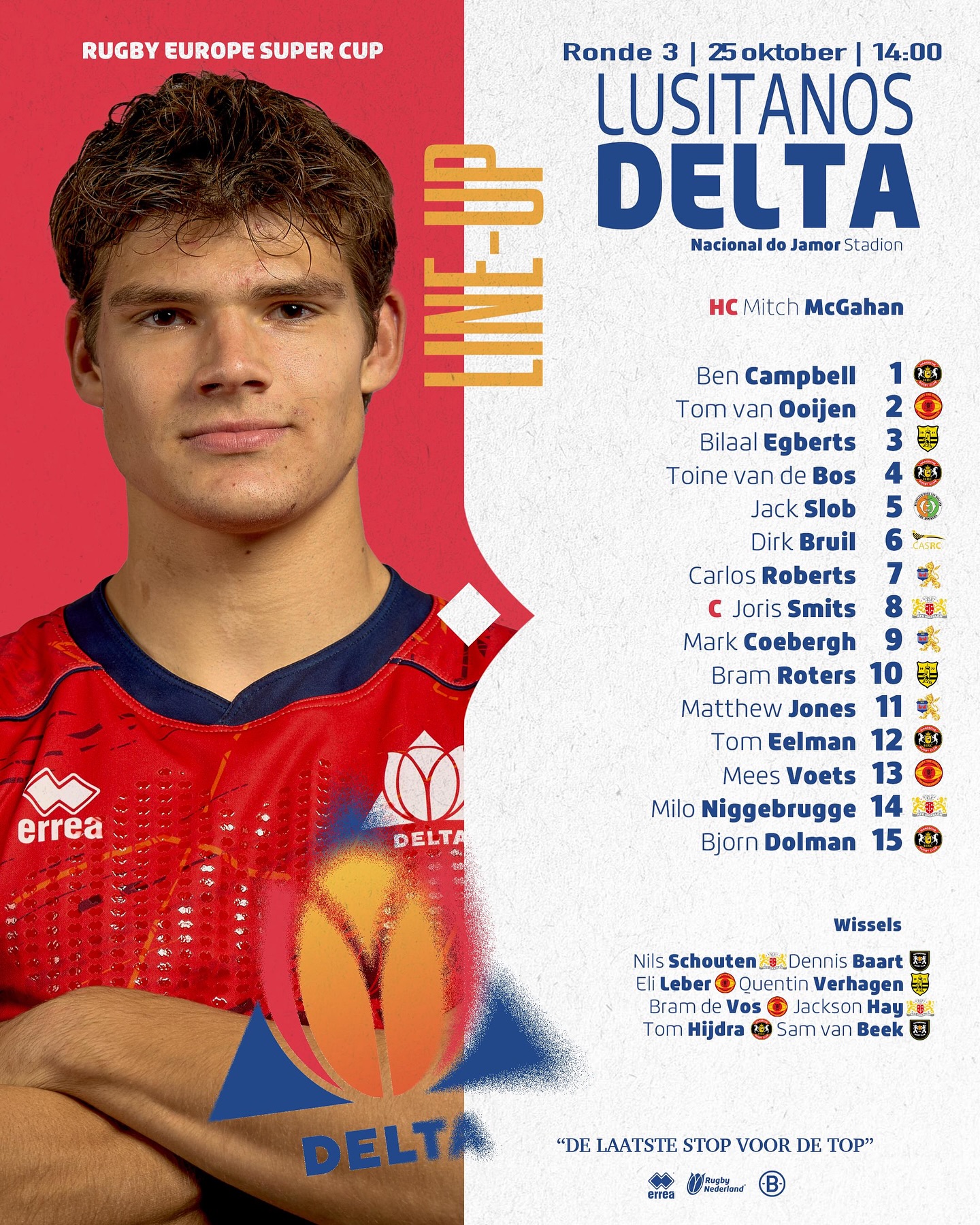 Delta - 📋 OPSTELLING | LUSITANOS vs DELTA 🏉 Rugby Europe Super Cup ...