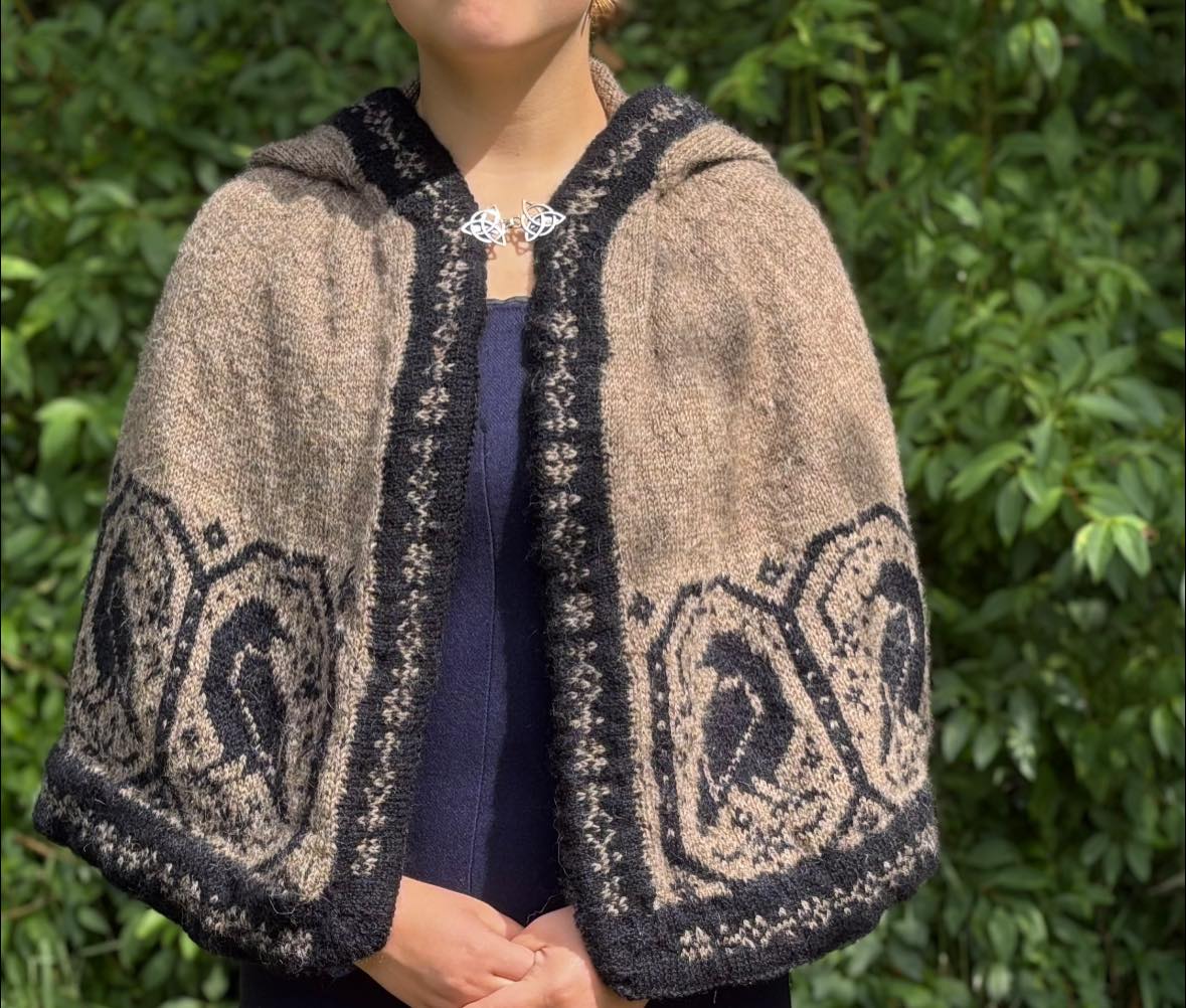 Stranded Knits | Introducing the Corby Weemin hooded cape, a newly ...