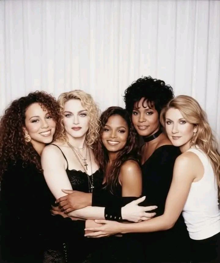 Mariah Carey, Madonna, Janet Jackson, Whitney Houston, and Celine