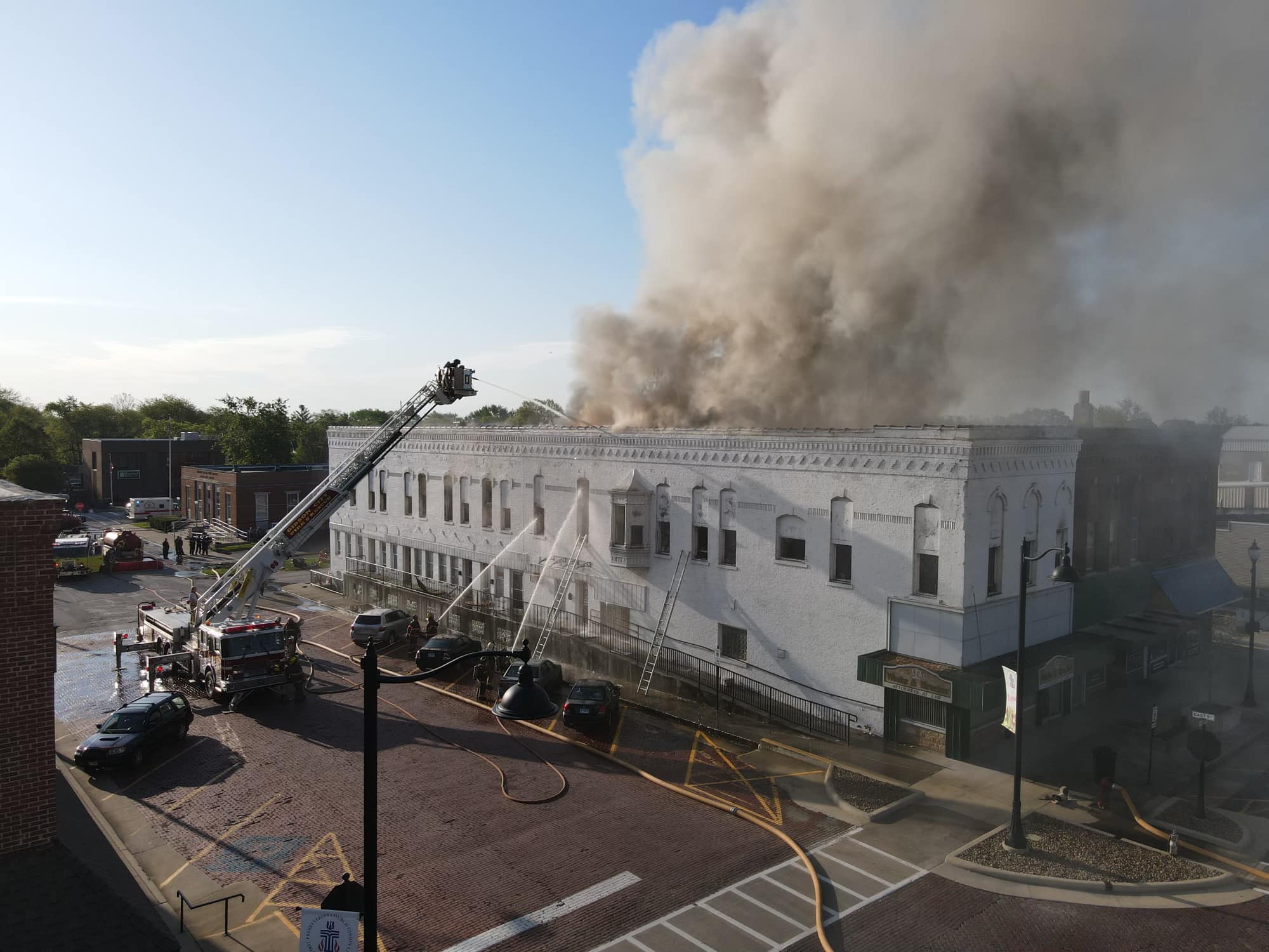 Drone photos of this morning’s... - Ford County Chronicle