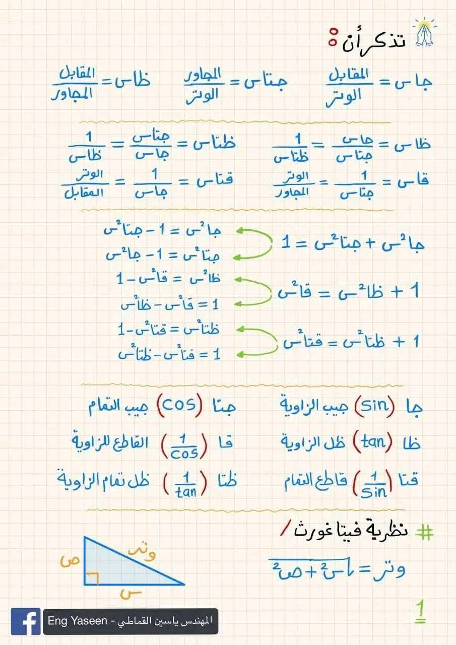 ثالثة ثانوي | شهادة ثانوية | ملخص الباب الثاني مادة الرياضيات ...