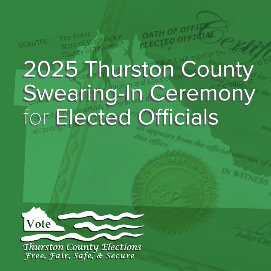 Thurston County Swearing-In Ceremony for Elected Officials