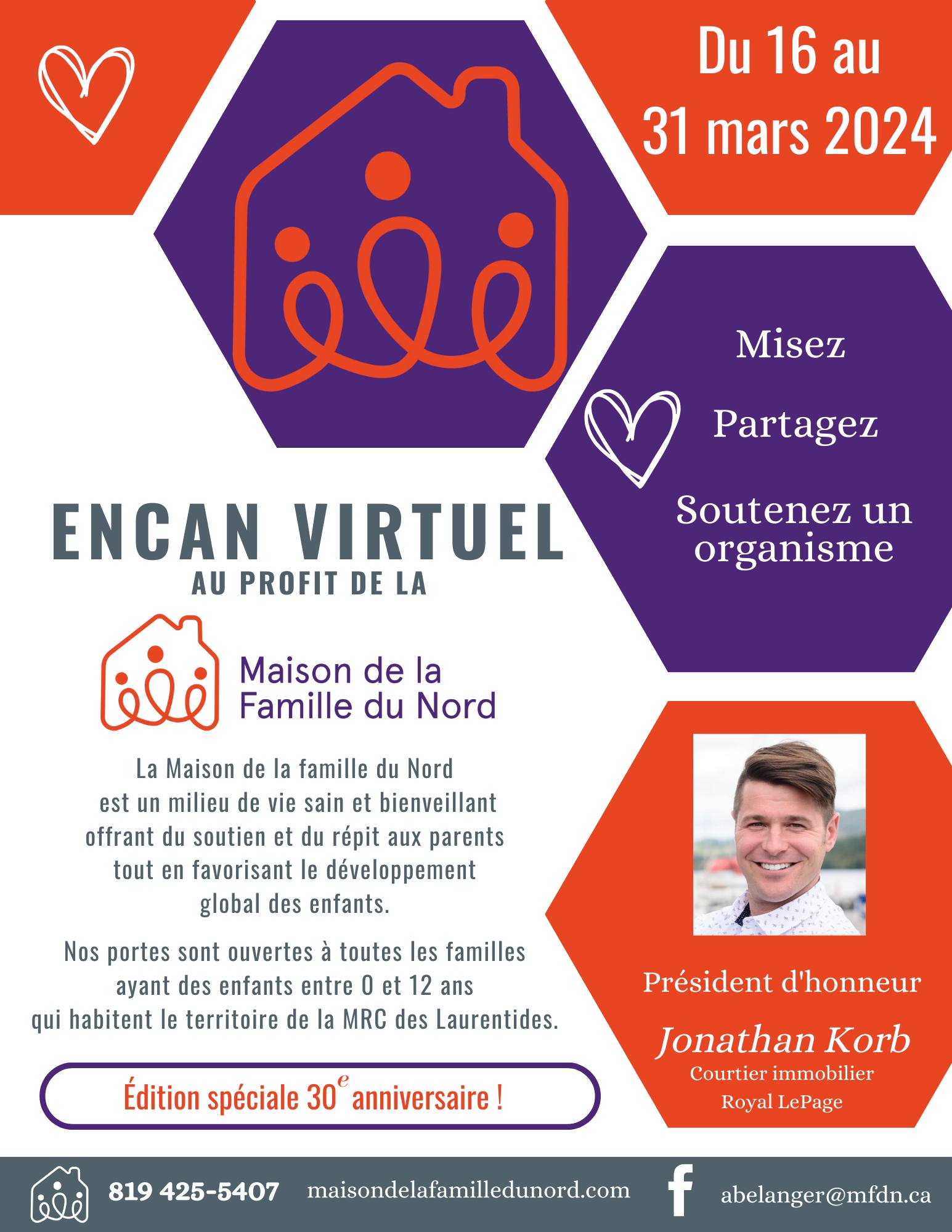 📣 4e édition de l'Encan... - Maison de la Famille du Nord
